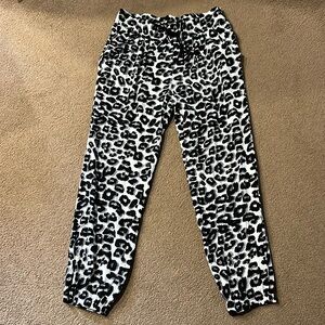 Women Leopard Rayon Joggers